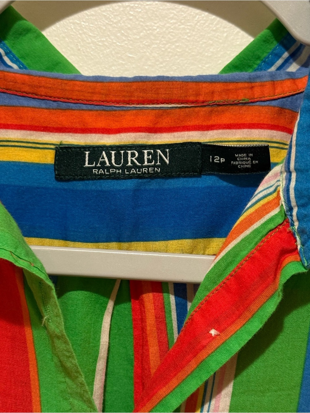 LAUREN Ralph Lauren Bright Multi-Stripe Button-Down Shirt